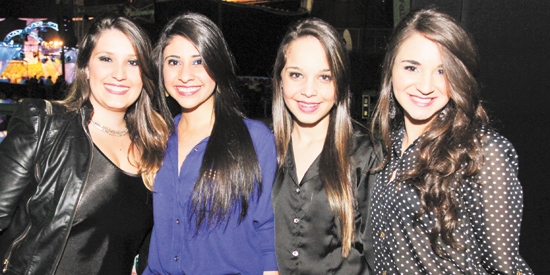  Ana Carolina, Larissa Silva, Bruna Patrícia e Bianca Pomini na “Festa do Nobre”